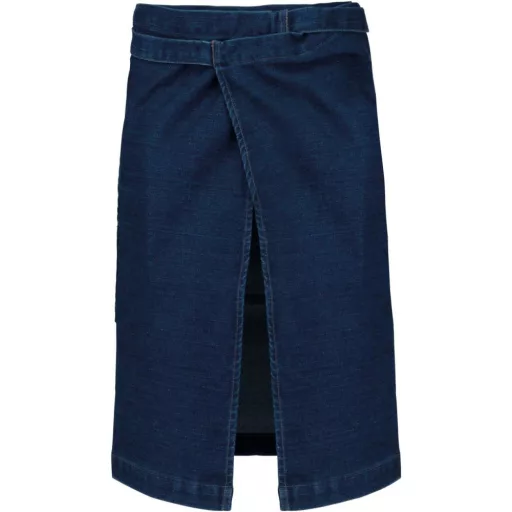 Uniszex kenguruzsebes derekas pamut kötény, Kariban KA887, Denim-U
