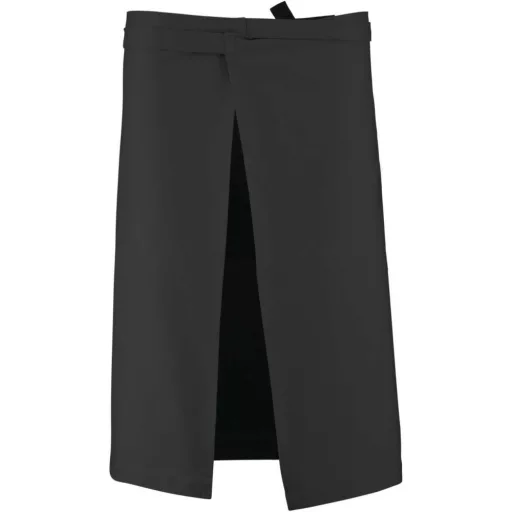 Uniszex kenguruzsebes derekas pamut kötény, Kariban KA887, Dark Grey-U