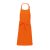 Uniszex duplazsebes hosszú kötény, állítható nyakpánttal, Kariban KA890, Orange-U