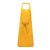 Uniszex pamut hosszú kötény, fémcsatos nyakpánttal, Kariban KA895, Mustard-U
