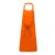 Uniszex pamut hosszú kötény, fémcsatos nyakpánttal, Kariban KA895, Orange-U