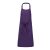Uniszex pamut hosszú kötény, fémcsatos nyakpánttal, Kariban KA895, Purple-U