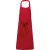 Uniszex pamut hosszú kötény, fémcsatos nyakpánttal, Kariban KA895, Red-U