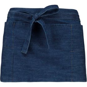 Uniszex rövid kötény öt zsebbel, Kariban KA896, Denim-U