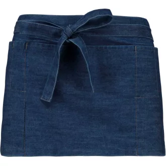 Uniszex rövid kötény öt zsebbel, Kariban KA896, Denim-U