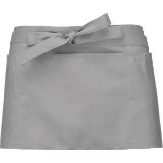   Uniszex rövid kötény öt zsebbel, Kariban KA896, Light Grey-U