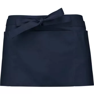 Uniszex rövid kötény öt zsebbel, Kariban KA896, Navy-U
