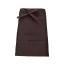Uniszex pamut, 50 cm-es derekas kötény zsebekkel, Kariban KA898, Chocolate-U