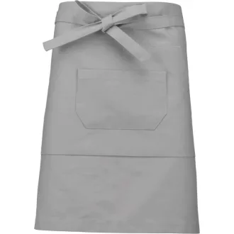   Uniszex pamut-poloészter derekas kötény zsebekkel, Kariban KA899, Light Grey-U