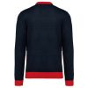 Uniszex karácsonyi mintás pulóver, Kariban KA9010, Night Navy-M
