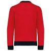 Gyermek kereknyakú pulóver karácsonyi mintával, Kariban KA9012, Cherry Red-2/4