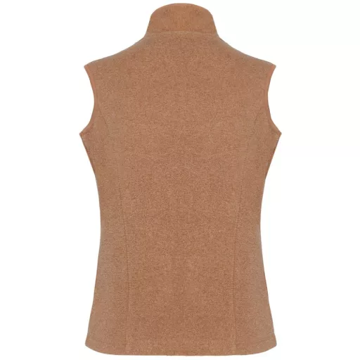 Női MELODIE polár mellény, Kariban KA906, Camel Heather-L