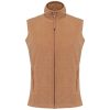 Női MELODIE polár mellény, Kariban KA906, Camel Heather-S