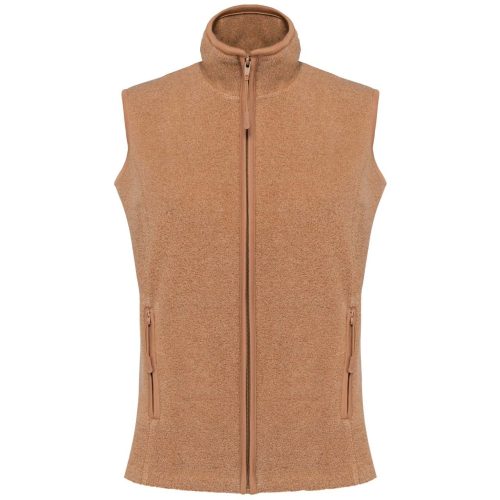 Női MELODIE polár mellény, Kariban KA906, Camel Heather-XS