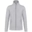 Női MAUREEN cipzáras polár pulóver, Kariban KA907, Ash Heather-XS