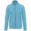Női MAUREEN cipzáras polár pulóver, Kariban KA907, Cloudy Blue Heather-XS