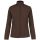 Női MAUREEN cipzáras polár pulóver, Kariban KA907, Chocolate-2XL