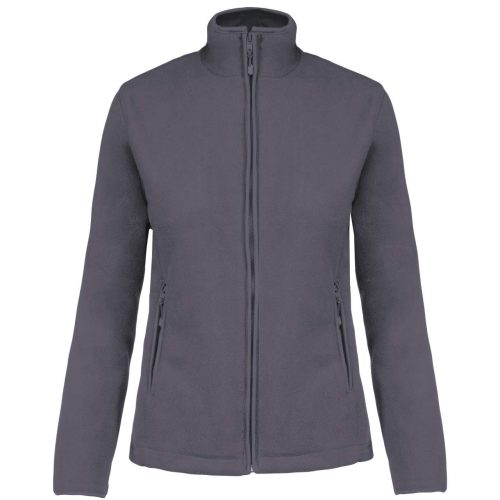 Női MAUREEN cipzáras polár pulóver, Kariban KA907, Convoy Grey-4XL