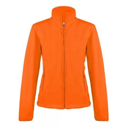 Női MAUREEN cipzáras polár pulóver, Kariban KA907, Fluorescent Orange-XL