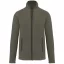 Női MAUREEN cipzáras polár pulóver, Kariban KA907, Green Marble Heather-XS