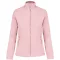 Női MAUREEN cipzáras polár pulóver, Kariban KA907, Pale Pink-2XL