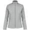 Női MAUREEN cipzáras polár pulóver, Kariban KA907, Snow Grey-2XL