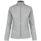 Női MAUREEN cipzáras polár pulóver, Kariban KA907, Snow Grey-2XL