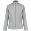 Női MAUREEN cipzáras polár pulóver, Kariban KA907, Snow Grey-XS