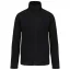 Uniszex cipzáras mikropolár pulóver, Kariban KA9102, Black-M