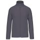 Uniszex cipzáras mikropolár pulóver, Kariban KA9102, Convoy Grey-4XL