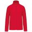 Uniszex cipzáras mikropolár pulóver, Kariban KA9102, Red-XL