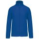 Uniszex cipzáras mikropolár pulóver, Kariban KA9102, Royal Blue-S