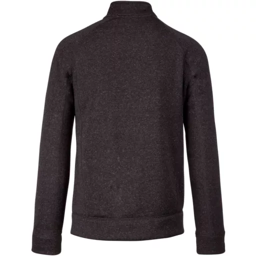 Férfi poliészter cipzáras dzseki, Kariban KA9106, Dark Grey Melange-S