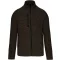 Férfi poliészter cipzáras dzseki, Kariban KA9106, Dark Khaki Melange-2XL