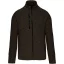 Férfi poliészter cipzáras dzseki, Kariban KA9106, Dark Khaki Melange-2XL