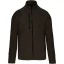 Férfi poliészter cipzáras dzseki, Kariban KA9106, Dark Khaki Melange-4XL