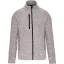 Férfi poliészter cipzáras dzseki, Kariban KA9106, Light Grey Mélange-3XL