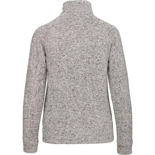 Férfi poliészter cipzáras dzseki, Kariban KA9106, Light Grey Mélange-3XL