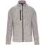 Férfi poliészter cipzáras dzseki, Kariban KA9106, Light Grey Mélange-M