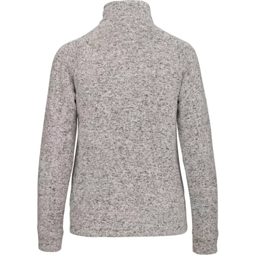 Férfi poliészter cipzáras dzseki, Kariban KA9106, Light Grey Mélange-M