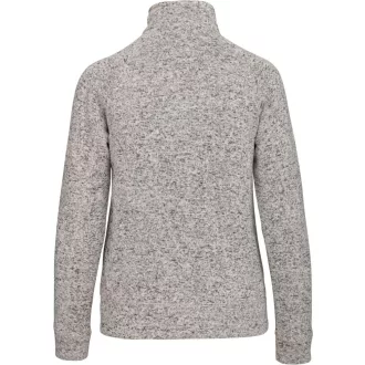   Férfi poliészter cipzáras dzseki, Kariban KA9106, Light Grey Mélange-S