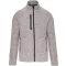 Férfi poliészter cipzáras dzseki, Kariban KA9106, Light Grey Mélange-XL