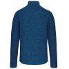 Férfi poliészter cipzáras dzseki, Kariban KA9106, Light Royal Blue Mélange-3XL