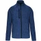 Férfi poliészter cipzáras dzseki, Kariban KA9106, Light Royal Blue Mélange-4XL