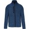 Férfi poliészter cipzáras dzseki, Kariban KA9106, Navy Melange-S