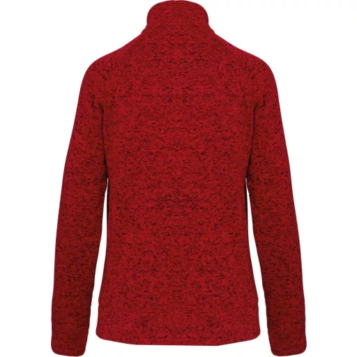 Férfi poliészter cipzáras dzseki, Kariban KA9106, Red Melange-4XL