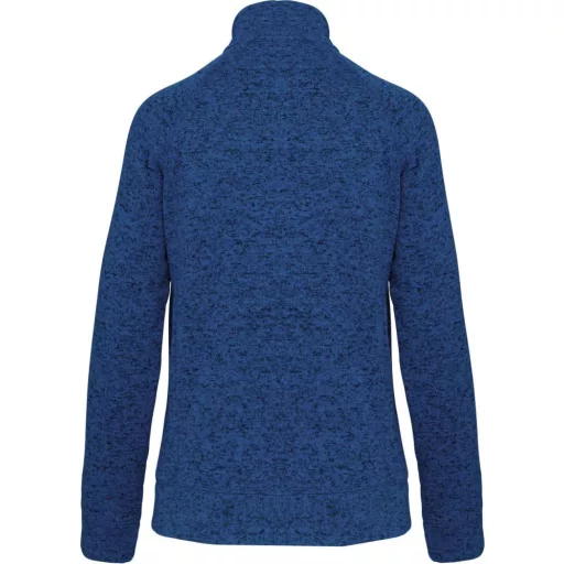 Női poliészter cipzáras dzseki, Kariban KA9107, Light Royal Blue Mélange-S