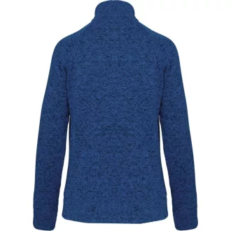   Női poliészter cipzáras dzseki, Kariban KA9107, Light Royal Blue Mélange-XS