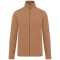 Uniszex FALCO cipzáras mikropolár pulóver, Kariban KA911, Camel Heather-3XL