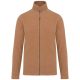Uniszex FALCO cipzáras mikropolár pulóver, Kariban KA911, Camel Heather-S